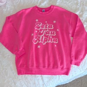 Zeta tau alpha crewneck (size large), South by sea design
